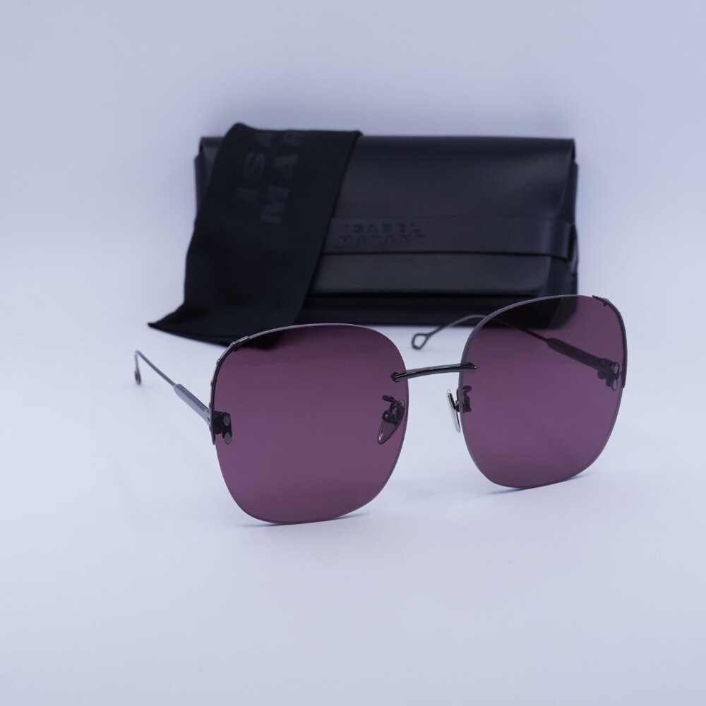 Final Price! Isabel Marant IM 0055/S 0KJ1 U1 Ruthenium/Plum Sunglasses - Picture 1 of 11
